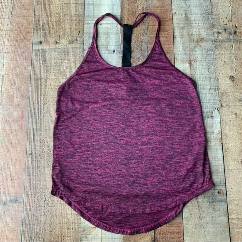 Icyzone womens size small pink and black marble workout tank